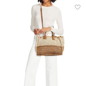 Two-Tone Woven Tote